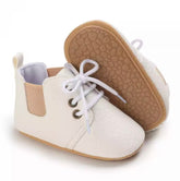 Sparrow Boots - Handmade Baby Boots with Elastic sides and lace ups-Handmade High Quality Leather Baby Shoes, Breathable Upper, First Walker Baby Shoes , Anti-Slip, Baby Shower,  Unisex Baby Shoes.
Welcome! Thanks for looking in our -Bijou Bubs